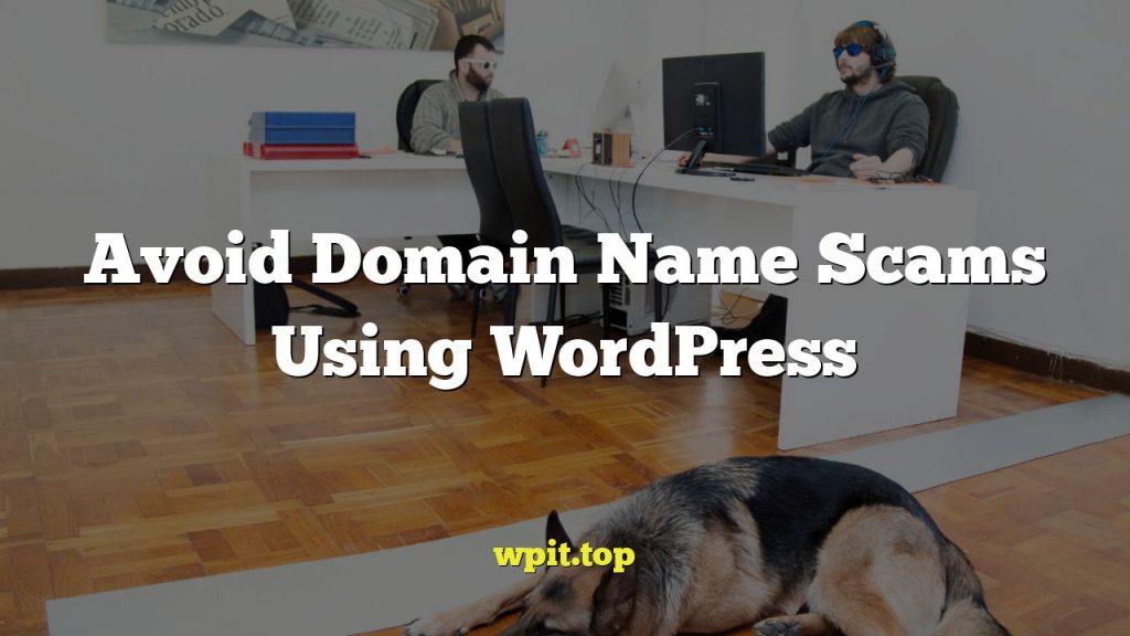 Avoid Domain Name Scams Using WordPress