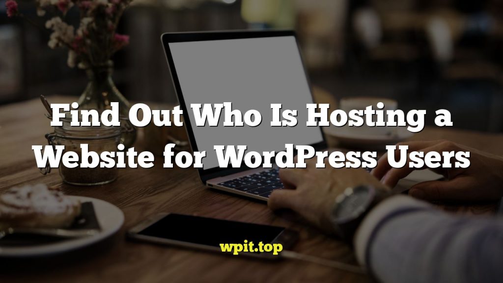 Find Out Who Is Hosting a Website for WordPress Users