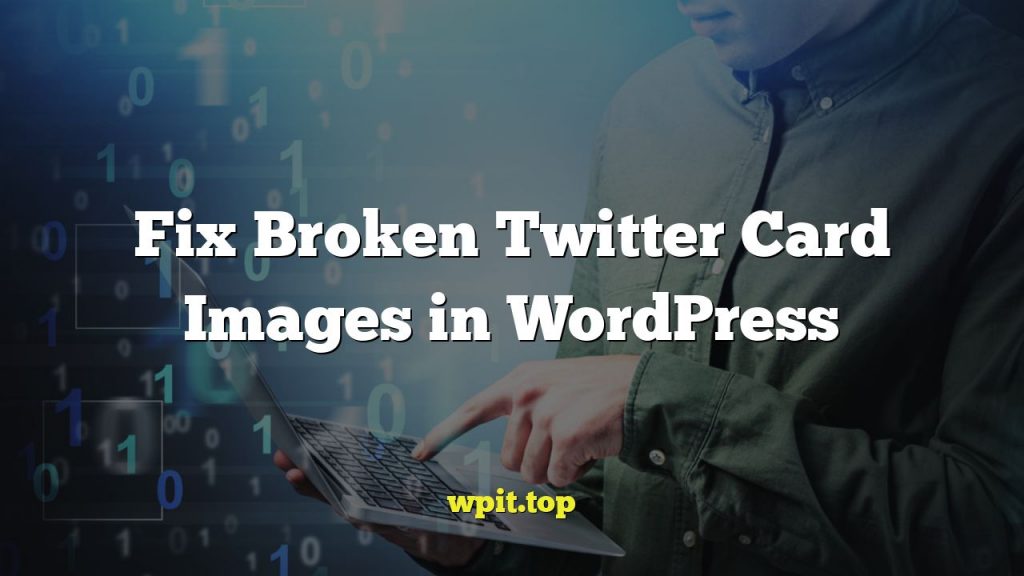 Fix Broken Twitter Card Images in WordPress